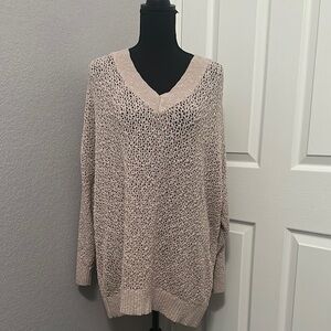 Torrid Women's Cream Knit Sweater - Size 3 / 3X